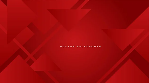 Abstrakte Rote Geometrische Formen Hintergrund Vektor Abstrakt Grafik Design Banner — Stockvektor