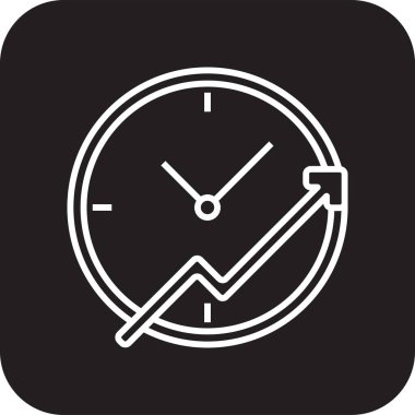 Üretkenlik Siyah çizgili iş simgeleri