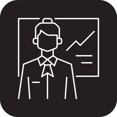 Siyah doldurulmuş çizgi biçimine sahip iş adamları simgeleri