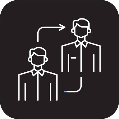 Ekibi Değiştir İş Adamları simgeleri siyah doldurulmuş çizgi biçiminde