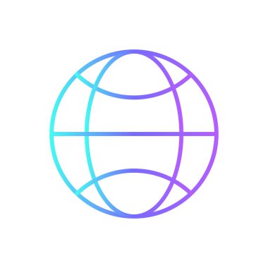 INTERNET Fintech startup icons with blue gradient outline style