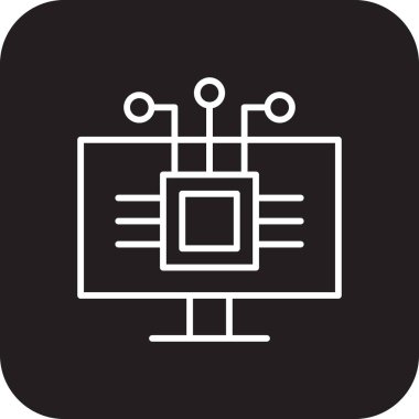 TECHNOLOGY Fintech startup icons with black filled line style