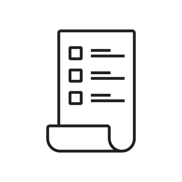 Audit Fintech Startup Icon Black Outline Style — Vettoriale Stock