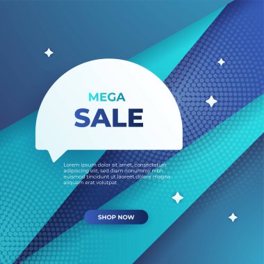 Editable minimal square banner template. Blue background color with stripe line shape. Suitable for social media post and web internet ads. Vector illustration with photo college