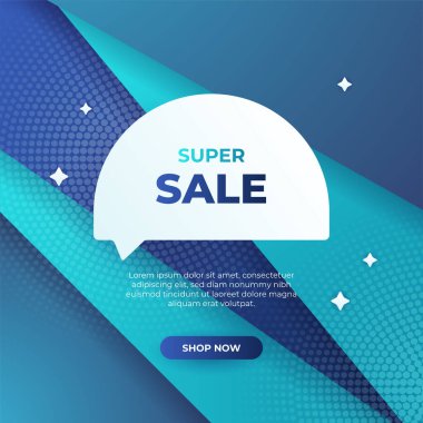 Editable minimal square banner template. Blue background color with stripe line shape. Suitable for social media post and web internet ads. Vector illustration with photo college