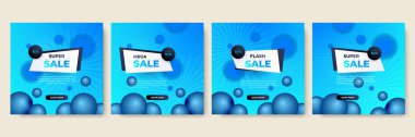 Vector Illustration Promotion Big Super Sale Banner. Discount Design For Newsletter, Poster, Social Media Template, Ads, Black Friday, Special Offer, Summer Sale, Spring Sale, Online Shopping, And Web