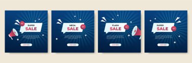 Vector Illustration Promotion Big Super Sale Banner. Discount Design For Newsletter, Poster, Social Media Template, Ads, Black Friday, Special Offer, Summer Sale, Spring Sale, Online Shopping, And Web