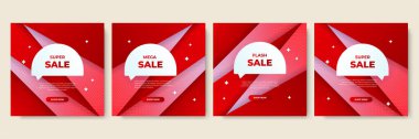 Vector Illustration Promotion Big Super Sale Banner. Discount Design For Newsletter, Poster, Social Media Template, Ads, Black Friday, Special Offer, Summer Sale, Spring Sale, Online Shopping, And Web