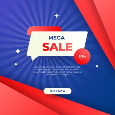 Vector Illustration Promotion Big Super Sale Banner. Discount Design For Newsletter, Poster, Social Media Template, Ads, Black Friday, Special Offer, Summer Sale, Spring Sale, Online Shopping, And Web