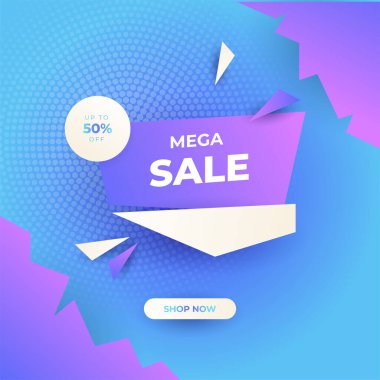 Vector Illustration Promotion Big Super Sale Banner. Discount Design For Newsletter, Poster, Social Media Template, Ads, Black Friday, Special Offer, Summer Sale, Spring Sale, Online Shopping, And Web