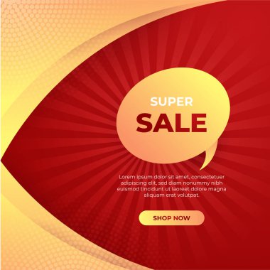 Vector Illustration Promotion Big Super Sale Banner. Discount Design For Newsletter, Poster, Social Media Template, Ads, Black Friday, Special Offer, Summer Sale, Spring Sale, Online Shopping, And Web