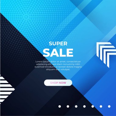 Vector Illustration Promotion Big Super Sale Banner. Discount Design For Newsletter, Poster, Social Media Template, Ads, Black Friday, Special Offer, Summer Sale, Spring Sale, Online Shopping, And Web