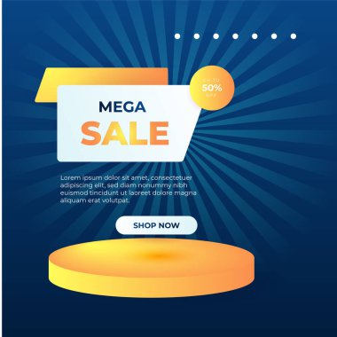 Vector Illustration Promotion Big Super Sale Banner. Discount Design For Newsletter, Poster, Social Media Template, Ads, Black Friday, Special Offer, Summer Sale, Spring Sale, Online Shopping, And Web