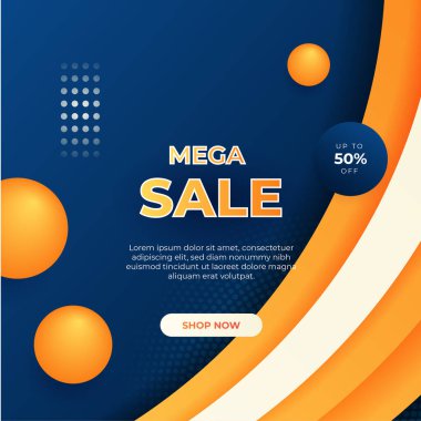 Vector Illustration Promotion Big Super Sale Banner. Discount Design For Newsletter, Poster, Social Media Template, Ads, Black Friday, Special Offer, Summer Sale, Spring Sale, Online Shopping, And Web