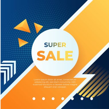 Vector Illustration Promotion Big Super Sale Banner. Discount Design For Newsletter, Poster, Social Media Template, Ads, Black Friday, Special Offer, Summer Sale, Spring Sale, Online Shopping, And Web