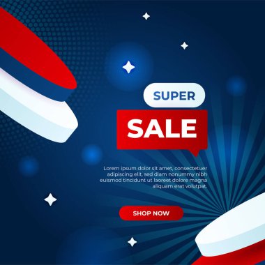 Vector Illustration Promotion Big Super Sale Banner. Discount Design For Newsletter, Poster, Social Media Template, Ads, Black Friday, Special Offer, Summer Sale, Spring Sale, Online Shopping, And Web