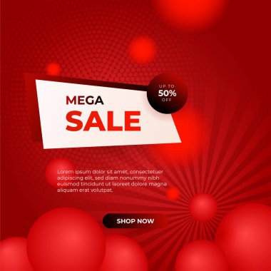 Vector Illustration Promotion Big Super Sale Banner. Discount Design For Newsletter, Poster, Social Media Template, Ads, Black Friday, Special Offer, Summer Sale, Spring Sale, Online Shopping, And Web