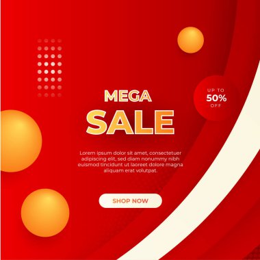 Vector Illustration Promotion Big Super Sale Banner. Discount Design For Newsletter, Poster, Social Media Template, Ads, Black Friday, Special Offer, Summer Sale, Spring Sale, Online Shopping, And Web