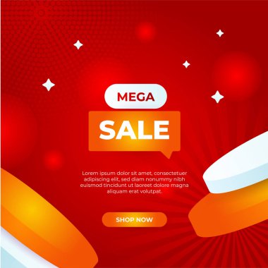 Vector Illustration Promotion Big Super Sale Banner. Discount Design For Newsletter, Poster, Social Media Template, Ads, Black Friday, Special Offer, Summer Sale, Spring Sale, Online Shopping, And Web