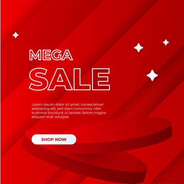 Vector Illustration Promotion Big Super Sale Banner. Discount Design For Newsletter, Poster, Social Media Template, Ads, Black Friday, Special Offer, Summer Sale, Spring Sale, Online Shopping, And Web