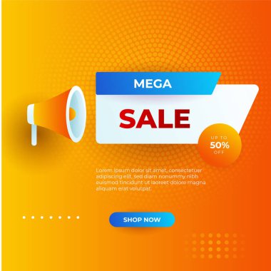 Vector Illustration Promotion Big Super Sale Banner. Discount Design For Newsletter, Poster, Social Media Template, Ads, Black Friday, Special Offer, Summer Sale, Spring Sale, Online Shopping, And Web