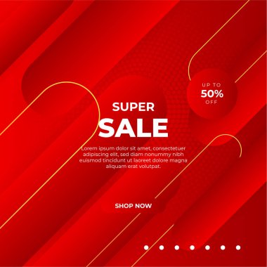 Vector Illustration Promotion Big Super Sale Banner. Discount Design For Newsletter, Poster, Social Media Template, Ads, Black Friday, Special Offer, Summer Sale, Spring Sale, Online Shopping, And Web