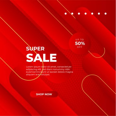Vector Illustration Promotion Big Super Sale Banner. Discount Design For Newsletter, Poster, Social Media Template, Ads, Black Friday, Special Offer, Summer Sale, Spring Sale, Online Shopping, And Web