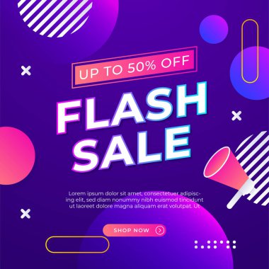 Sale and design background set with colorful abstract shapes. Special offer mega sale background template. Vector illustration promotion big super sale banner. Discount design for poster and web.