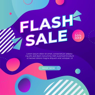 Sale and design background set with colorful abstract shapes. Special offer mega sale background template. Vector illustration promotion big super sale banner. Discount design for poster and web.