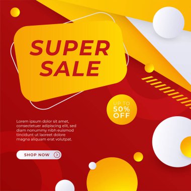 Sale and design background set with colorful abstract shapes. Special offer mega sale background template. Vector illustration promotion big super sale banner. Discount design for poster and web.