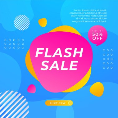 Sale and design background set with colorful abstract shapes. Special offer mega sale background template. Vector illustration promotion big super sale banner. Discount design for poster and web.