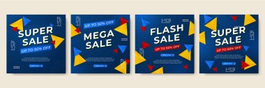 Vector Illustration Promotion Big Super Sale Banner. Discount Design For Newsletter, Poster, Social Media Template, Ads, Black Friday, Special Offer, Summer Sale, Spring Sale, Online Shopping, And Web