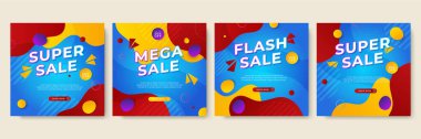 Vector Illustration Promotion Big Super Sale Banner. Discount Design For Newsletter, Poster, Social Media Template, Ads, Black Friday, Special Offer, Summer Sale, Spring Sale, Online Shopping, And Web
