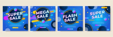 Vector Illustration Promotion Big Super Sale Banner. Discount Design For Newsletter, Poster, Social Media Template, Ads, Black Friday, Special Offer, Summer Sale, Spring Sale, Online Shopping, And Web
