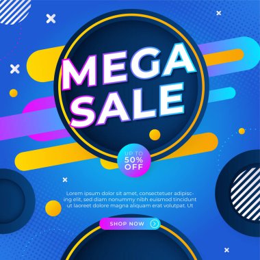 Vector Illustration Promotion Big Super Sale Banner. Discount Design For Newsletter, Poster, Social Media Template, Ads, Black Friday, Special Offer, Summer Sale, Spring Sale, Online Shopping, And Web