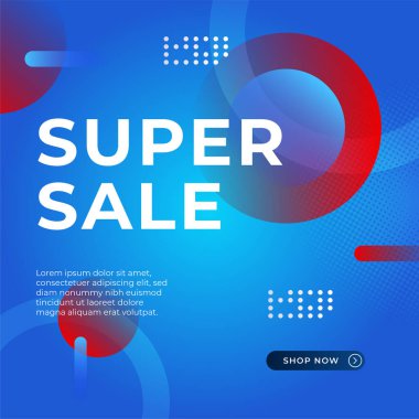 Vector Illustration Promotion Big Super Sale Banner. Discount Design For Newsletter, Poster, Social Media Template, Ads, Black Friday, Special Offer, Summer Sale, Spring Sale, Online Shopping, And Web