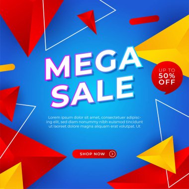 Vector Illustration Promotion Big Super Sale Banner. Discount Design For Newsletter, Poster, Social Media Template, Ads, Black Friday, Special Offer, Summer Sale, Spring Sale, Online Shopping, And Web