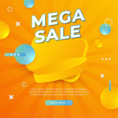 Vector Illustration Promotion Big Super Sale Banner. Discount Design For Newsletter, Poster, Social Media Template, Ads, Black Friday, Special Offer, Summer Sale, Spring Sale, Online Shopping, And Web