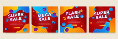 Vector Illustration Promotion Big Super Sale Banner. Discount Design For Newsletter, Poster, Social Media Template, Ads, Black Friday, Special Offer, Summer Sale, Spring Sale, Online Shopping, And Web