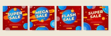 Vector Illustration Promotion Big Super Sale Banner. Discount Design For Newsletter, Poster, Social Media Template, Ads, Black Friday, Special Offer, Summer Sale, Spring Sale, Online Shopping, And Web