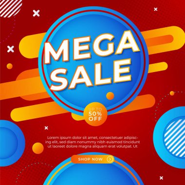 Vector Illustration Promotion Big Super Sale Banner. Discount Design For Newsletter, Poster, Social Media Template, Ads, Black Friday, Special Offer, Summer Sale, Spring Sale, Online Shopping, And Web