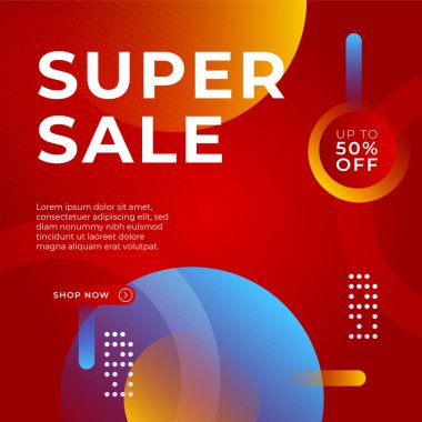 Vector Illustration Promotion Big Super Sale Banner. Discount Design For Newsletter, Poster, Social Media Template, Ads, Black Friday, Special Offer, Summer Sale, Spring Sale, Online Shopping, And Web