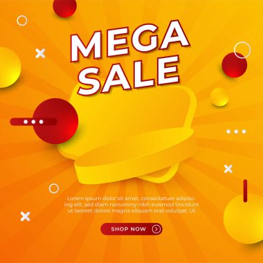 Vector Illustration Promotion Big Super Sale Banner. Discount Design For Newsletter, Poster, Social Media Template, Ads, Black Friday, Special Offer, Summer Sale, Spring Sale, Online Shopping, And Web
