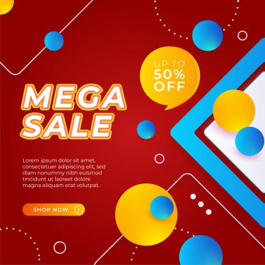 Vector Illustration Promotion Big Super Sale Banner. Discount Design For Newsletter, Poster, Social Media Template, Ads, Black Friday, Special Offer, Summer Sale, Spring Sale, Online Shopping, And Web