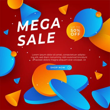 Vector Illustration Promotion Big Super Sale Banner. Discount Design For Newsletter, Poster, Social Media Template, Ads, Black Friday, Special Offer, Summer Sale, Spring Sale, Online Shopping, And Web