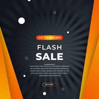 Special offer mega sale social media background template