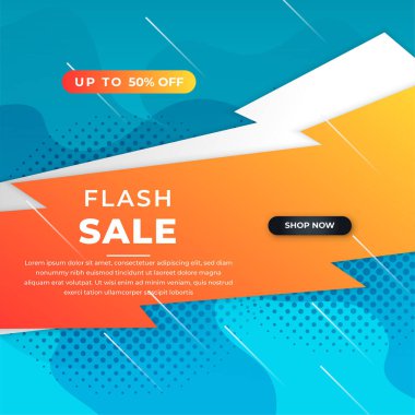 Special offer mega sale social media background template