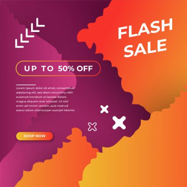 Special offer mega sale social media background template