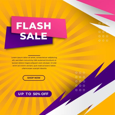 Special offer mega sale social media background template