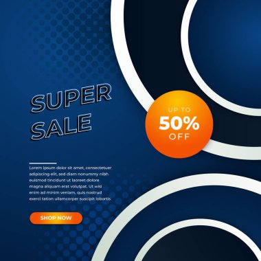 Vector Illustration Promotion Big Super Sale Banner. Discount Design For Newsletter, Poster, Social Media Template, Ads, Black Friday, Special Offer, Summer Sale, Spring Sale, Online Shopping, And Web
